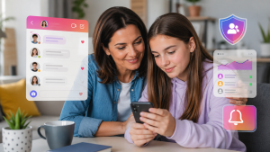 Giám sát tin nhắn Instagram bằng tính năng kiểm soát của phụ huynh.